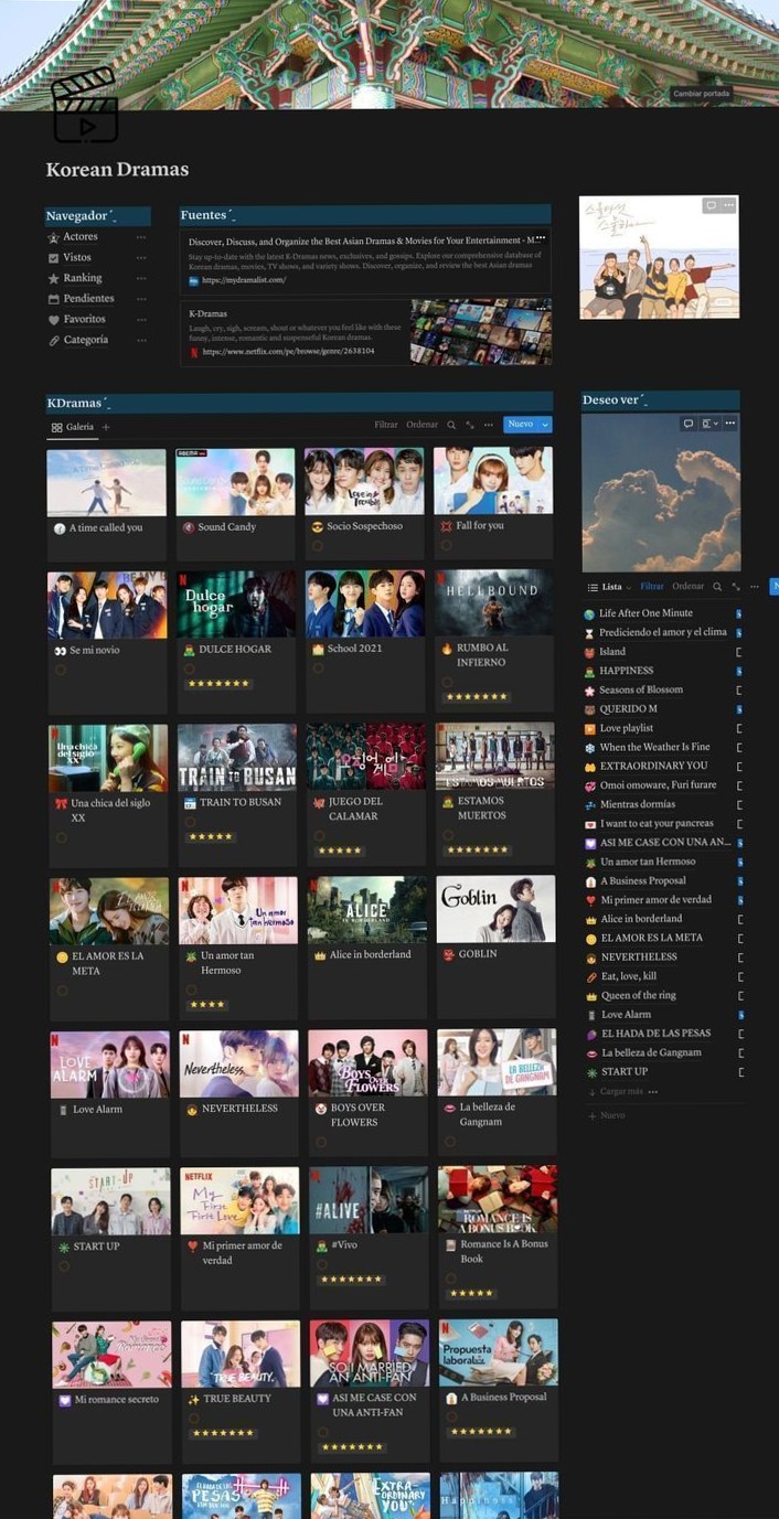 Notion Templates 2025: K-Dramas, Anime & Movies — ☁️ 🎀 game-changing digital system
