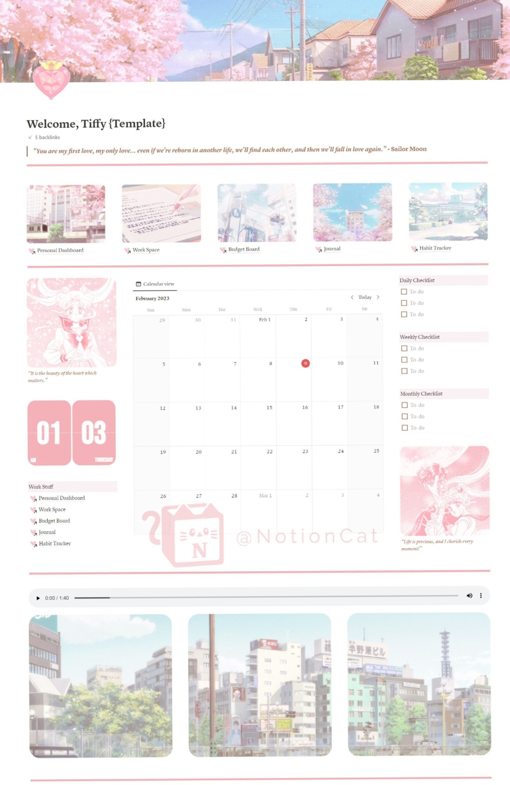 🎀 ✨ only tool for life admin: Aesthetic Notion Templates: Cute & Organized 44 | Powerful