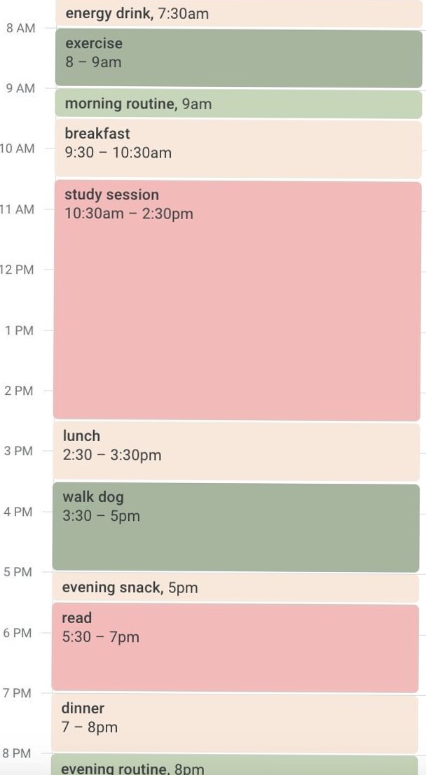 Organize Your Day with a Productive Google Calendar Schedule — 📁 📊 dream life manifestation