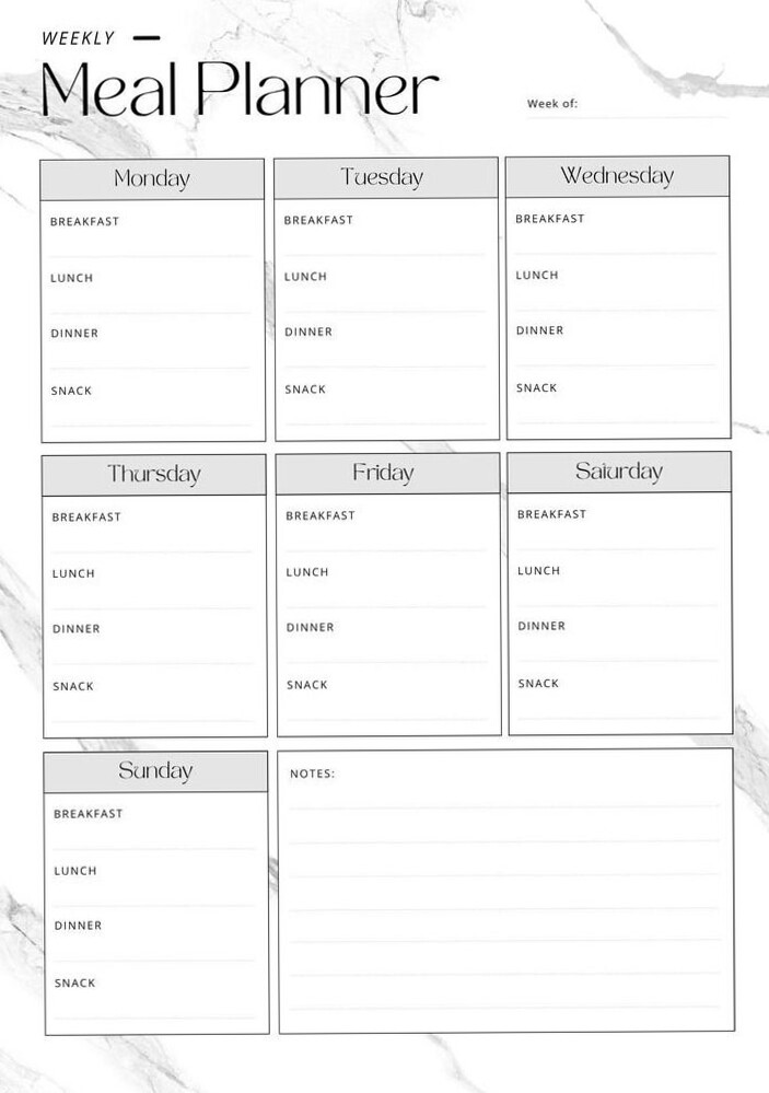 ✨ 🌿 Organize Your Meals with This Digital Meal Planner Design | stay inspired all year long