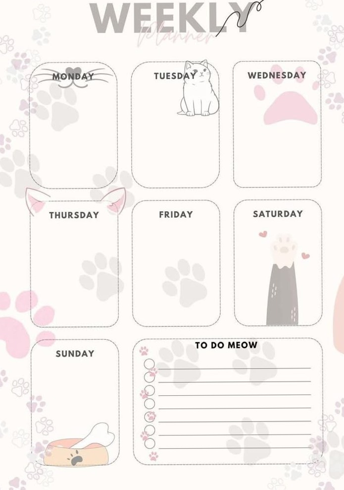 Pastel Print Planners for Organized Living — 📁 📝 stay inspired all year long