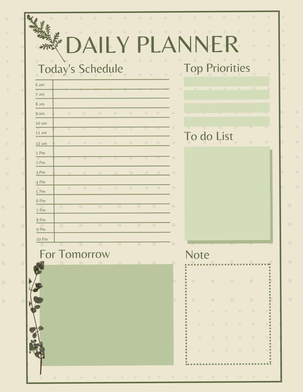 Personal Day Planner Printable with To-Do List & Schedule – Organize Your Day Effortlessly — 🕯️ ✨ secret to staying productive