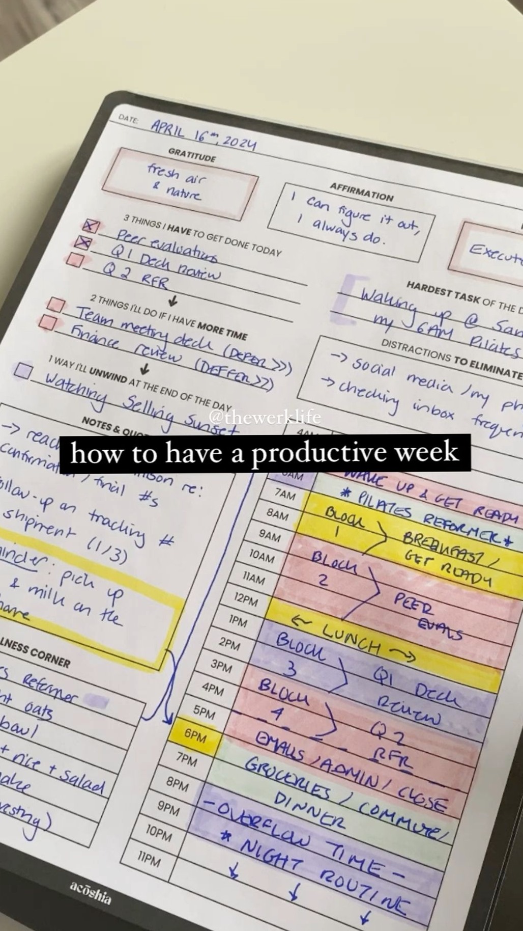 Plan a Productive Week with Creative Digital Tools — 🥂 💍 romanticize your routine