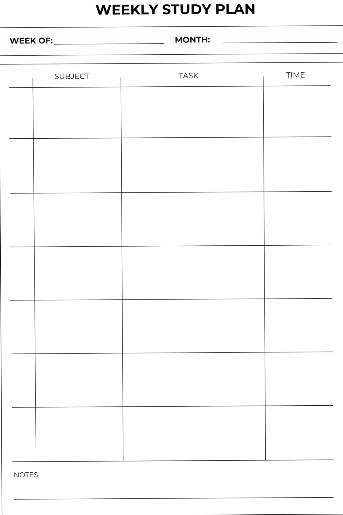 📊 📅 Plan Your Study Week Easily – Weekly Study Planner | dream life manifestation