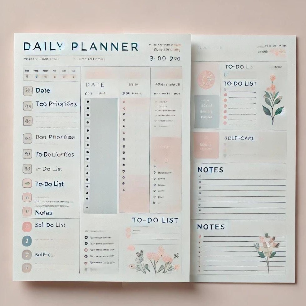 📝 📊 Printable Daily Planner for Time & Life Mastery | secret to staying productive