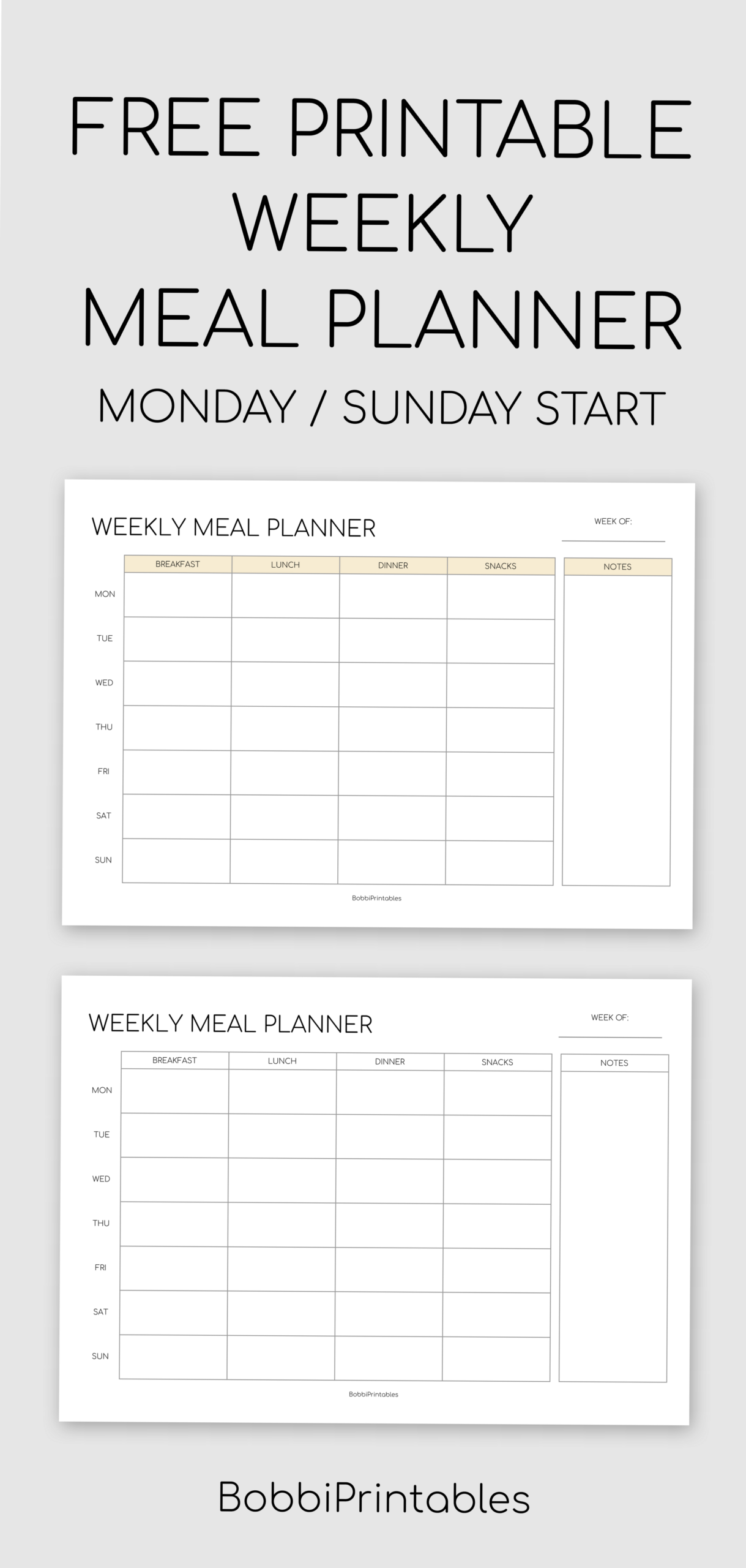 🌿 🎀 Printable Weekly Meal Planner | Digital Design | Creative Planner Asset | dream life manifestation