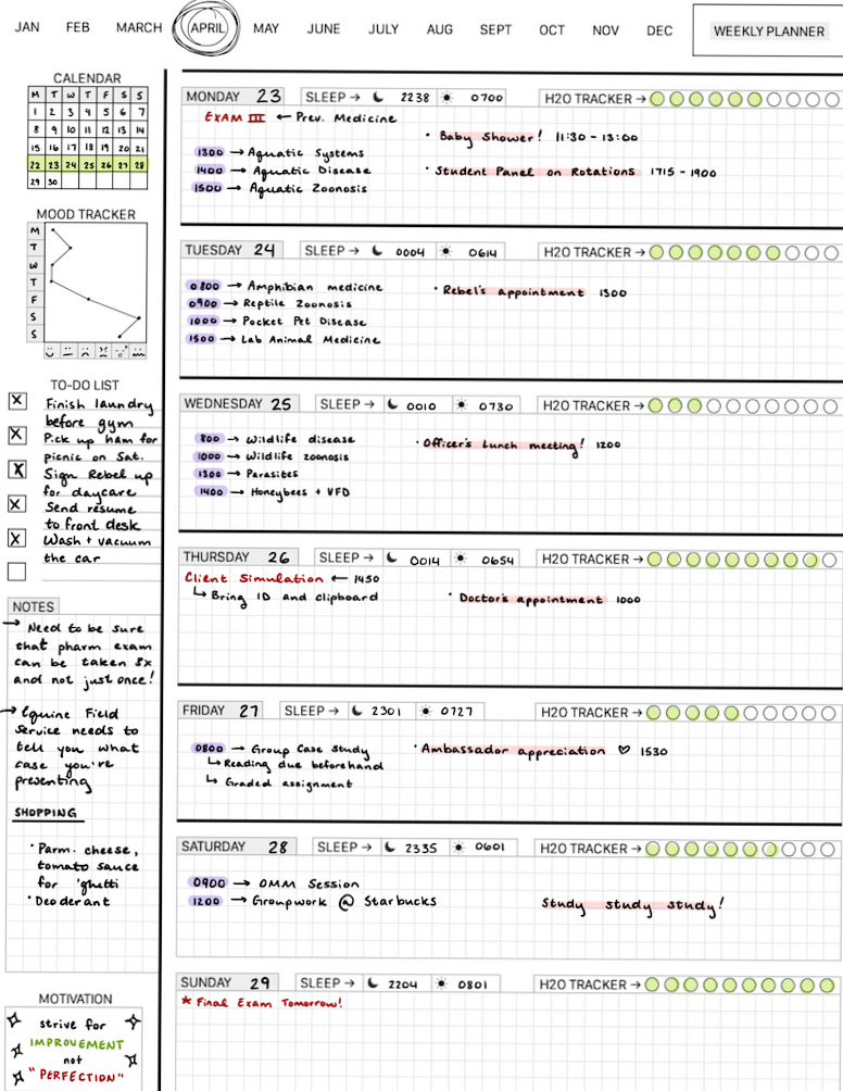 💍 👰 Printable Weekly Planner for a Productive Week | stay inspired all year long