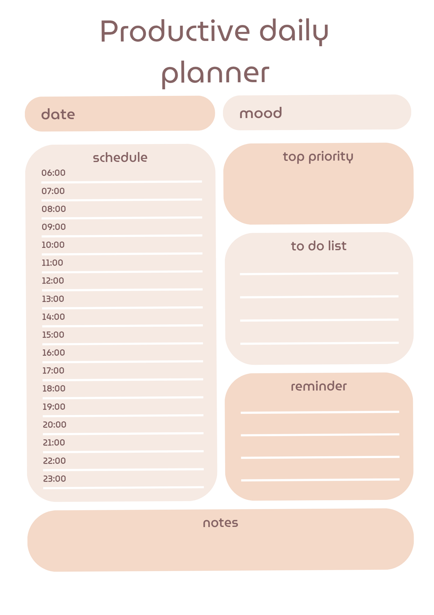 📊 📌 Productive Daily Planner for Digital Design & Creative Work | dream life manifestation