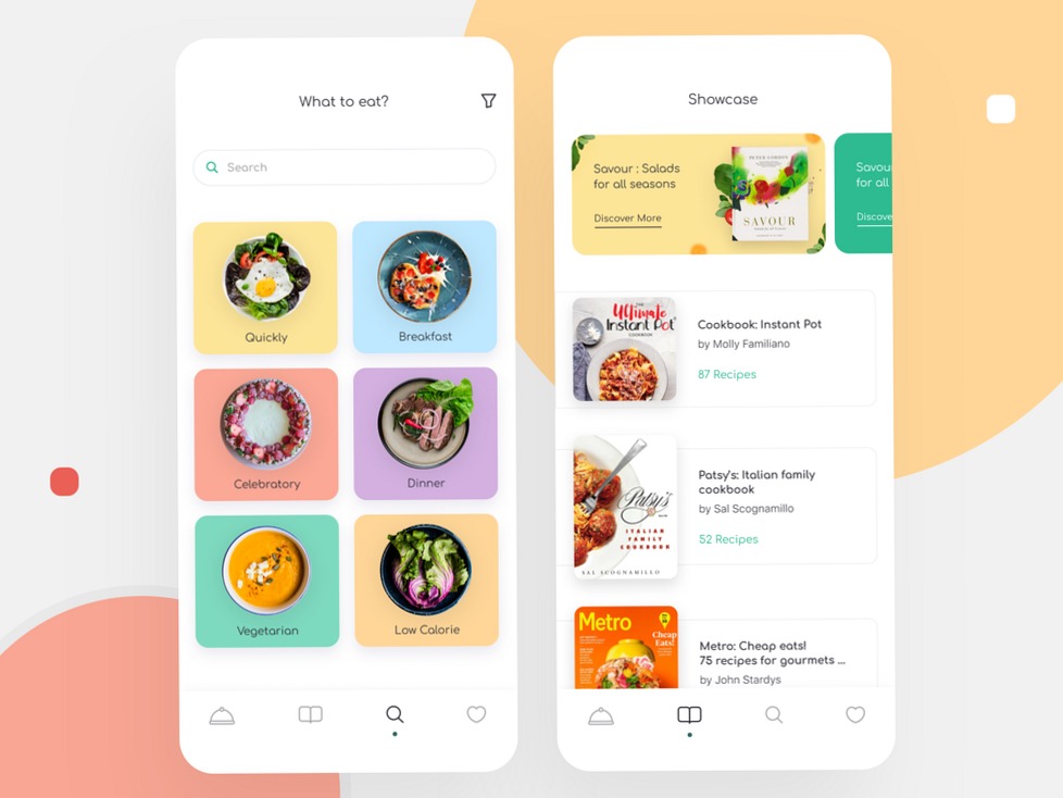 👰 💌 Rezepte & Kochen UI Design Inspiration | secret to staying productive