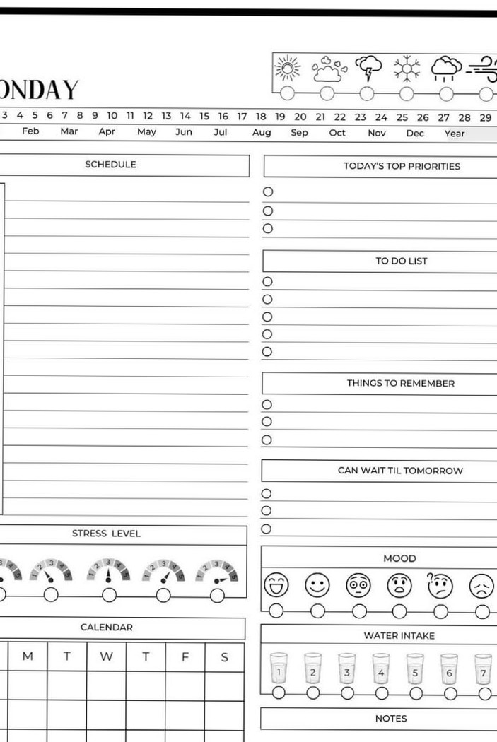 Rocketbook Digital Daily Planner Pages — Letter Size Download — 🪄 💎 romanticize your routine