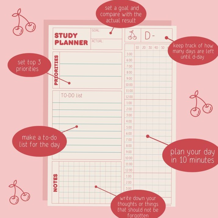 🖌️ 📍 romanticize your routine: 10-Minute Study Planner for Digital Design & Creative Productivity