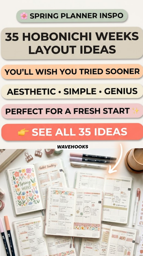 👰 💍 romanticize your routine: 35 Hobonichi Weeks Layout Ideas to Try Now