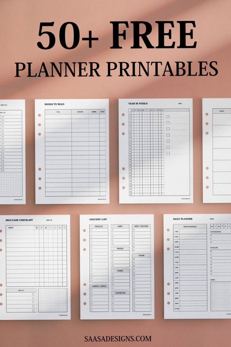 👰 🍰 romanticize your routine: 50+ Free Planner Printables PDF Downloads