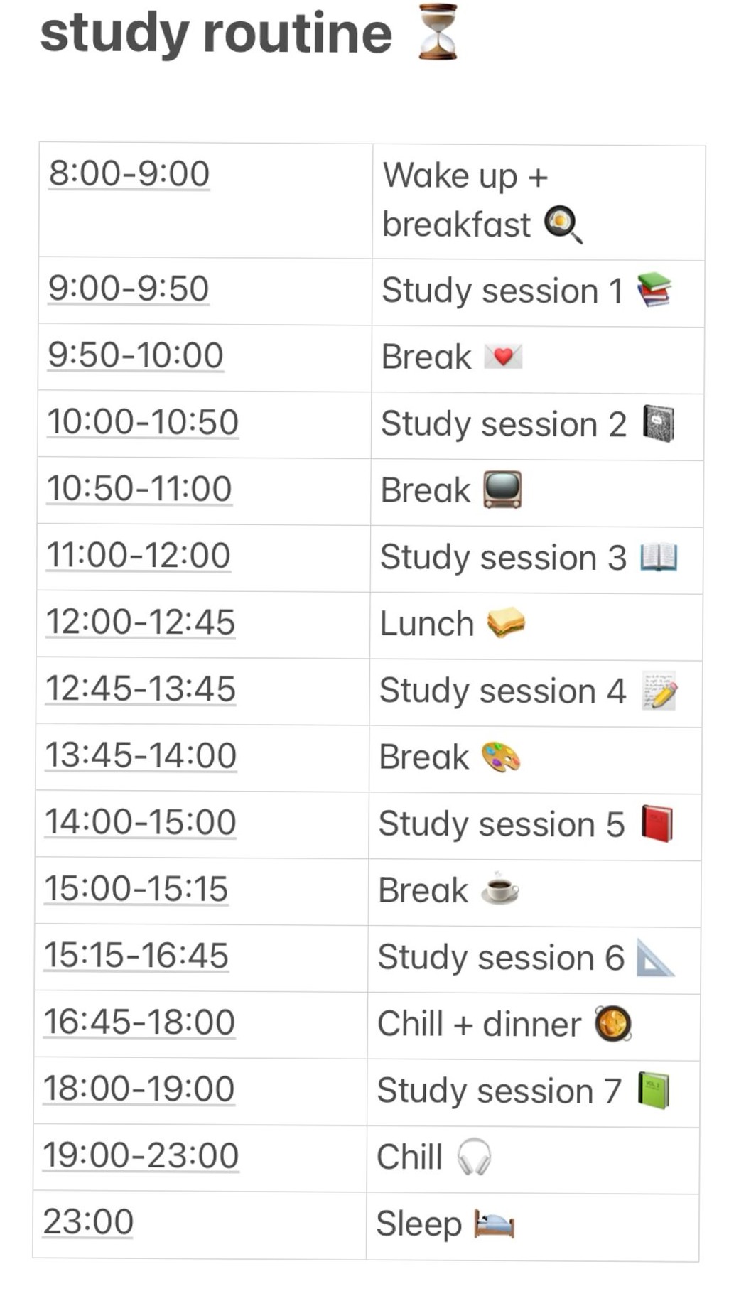 🤍 ✨ romanticize your routine: 7-Hour Creative Study Routine | 8:00-23:00