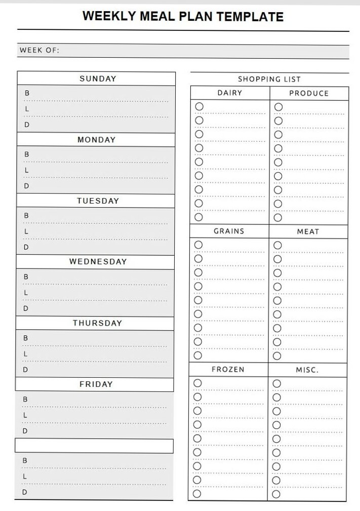 ✨ 🤍 romanticize your routine: Creative Meal Planning Templates for Digital Designers