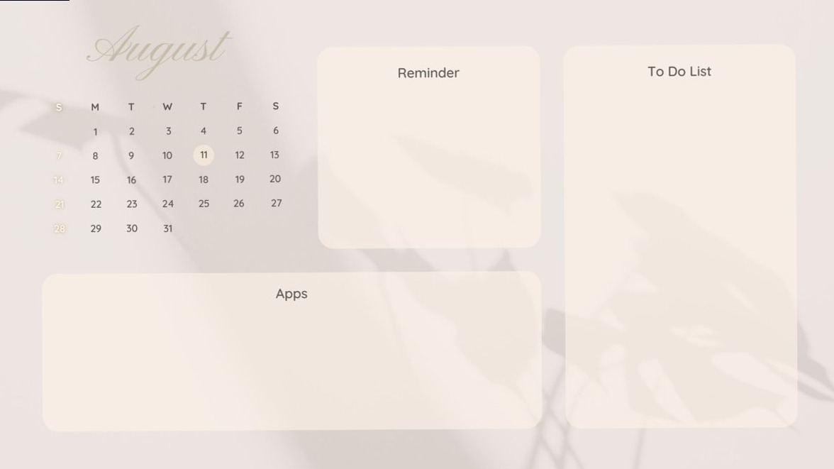 📁 📝 romanticize your routine: Digital Desktop Calendar Wallpapers for Creative Planners
