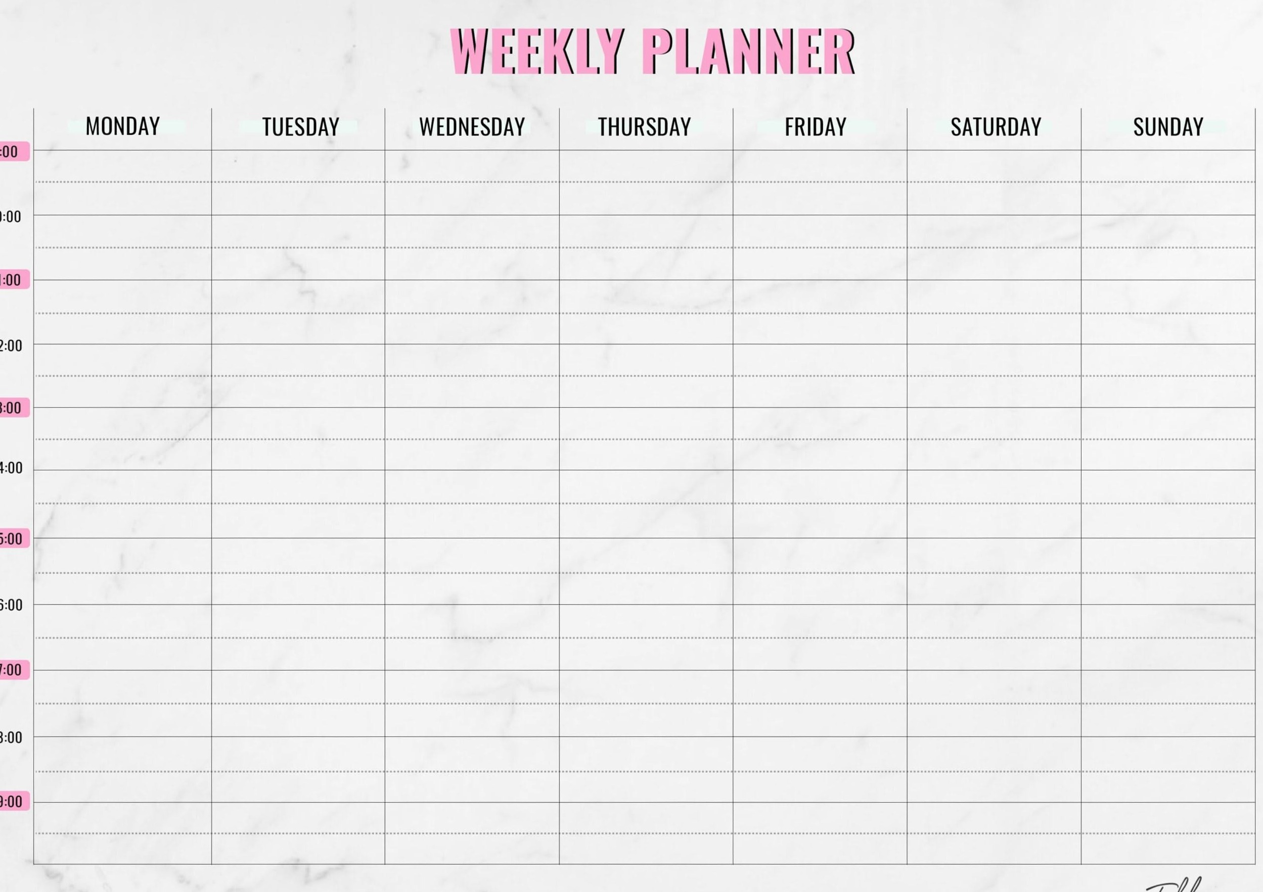 💎 🖌️ romanticize your routine: Dream Life Manifestation: Weekly Planners & Free Digital Design Downloads