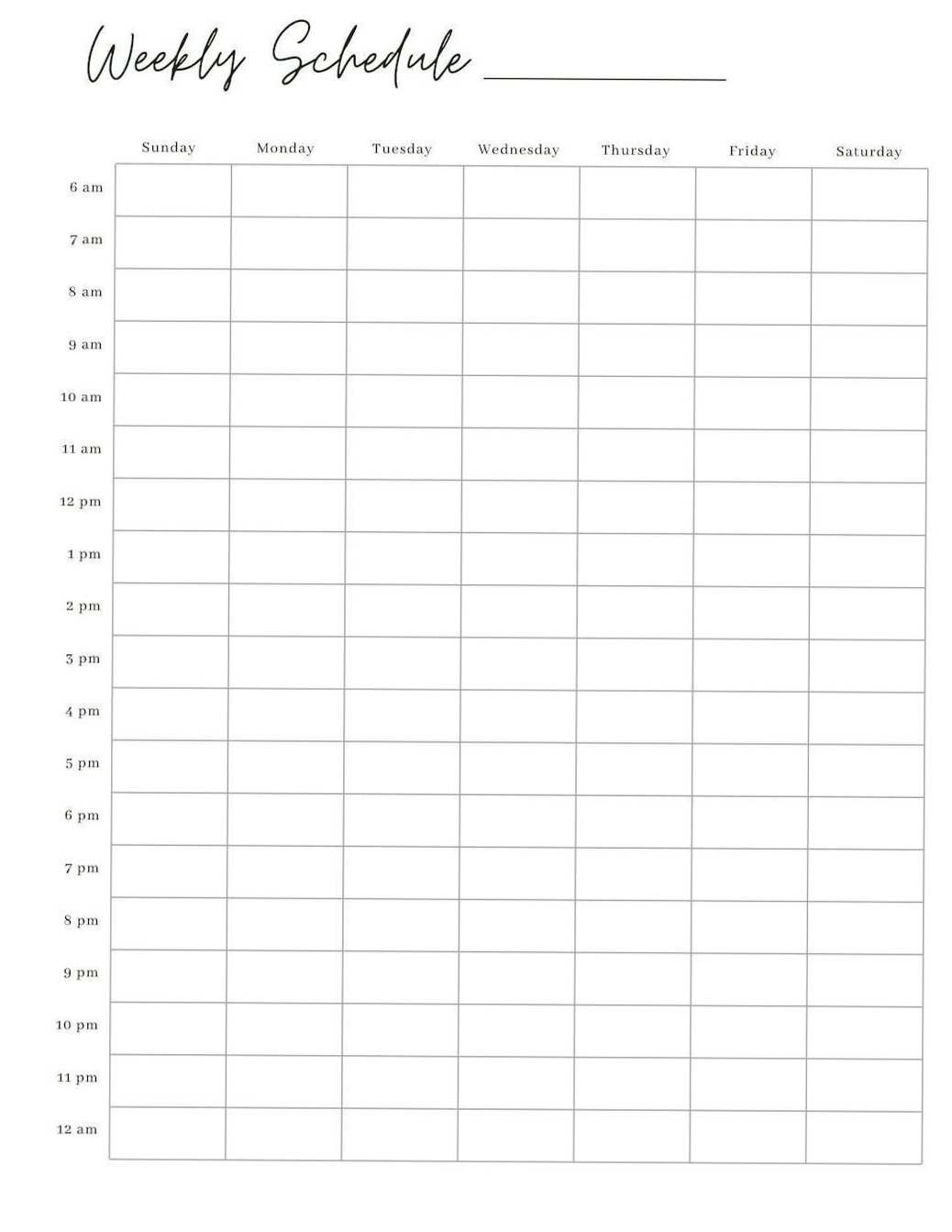 🍰 🥂 romanticize your routine: Free Weekly Student Planner Template Printable