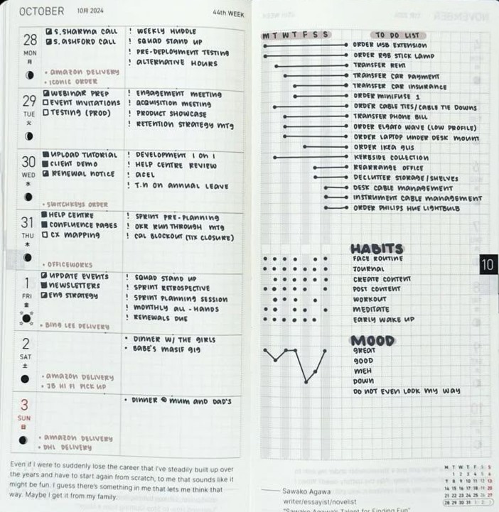 📊 🖇️ romanticize your routine: Hobonichi Weeks Planner — Weekly 186 | Digital Design Asset