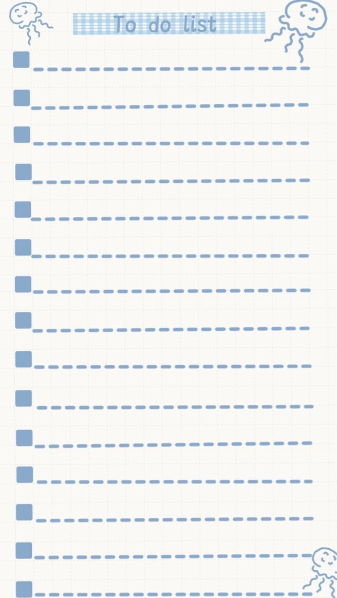 👰 🥂 romanticize your routine: Jellyfish To Do List Digital Planner Asset