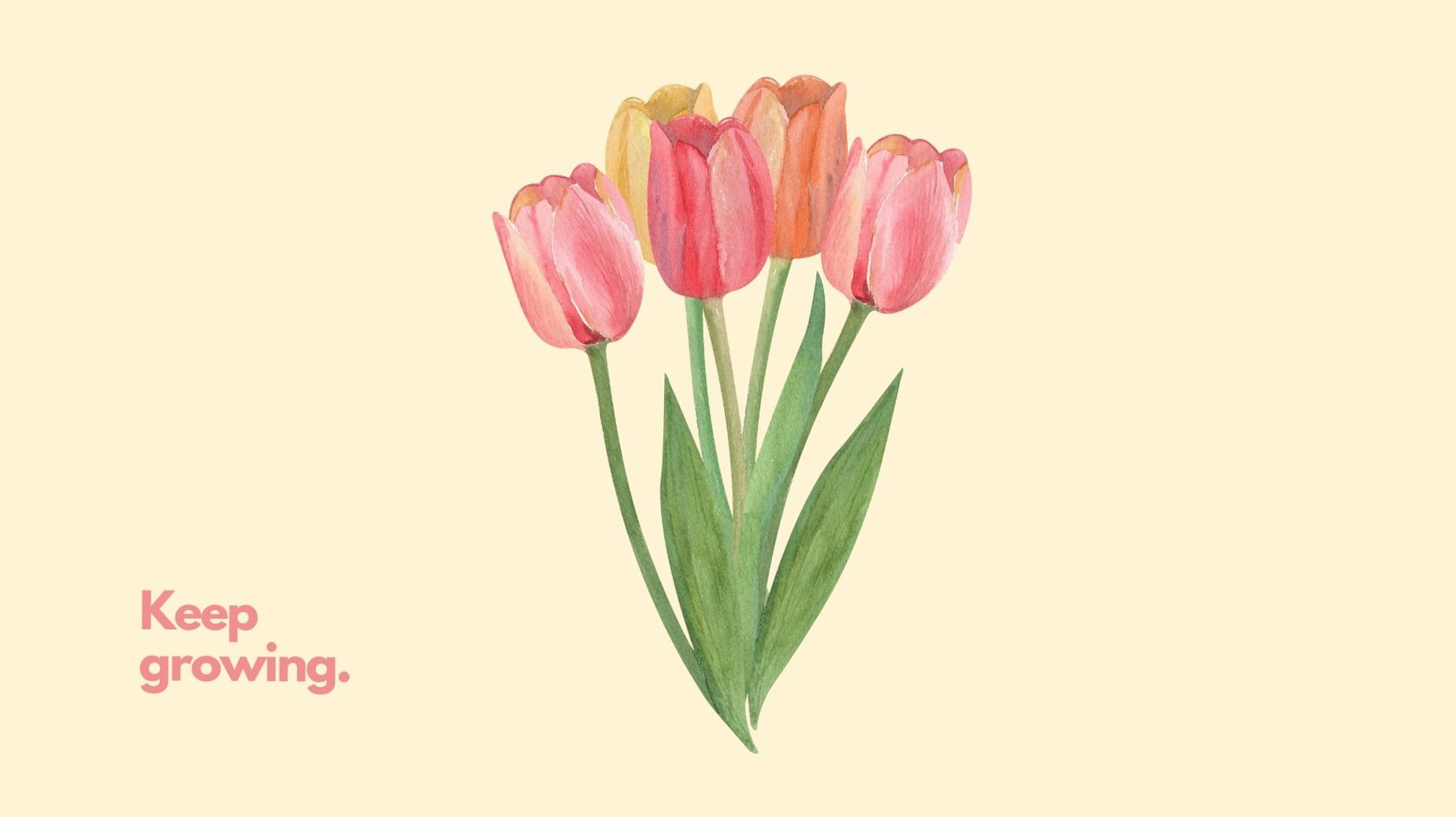 🕯️ 🕯️ romanticize your routine: Keep Growing Desktop Wallpaper for Creative Minds