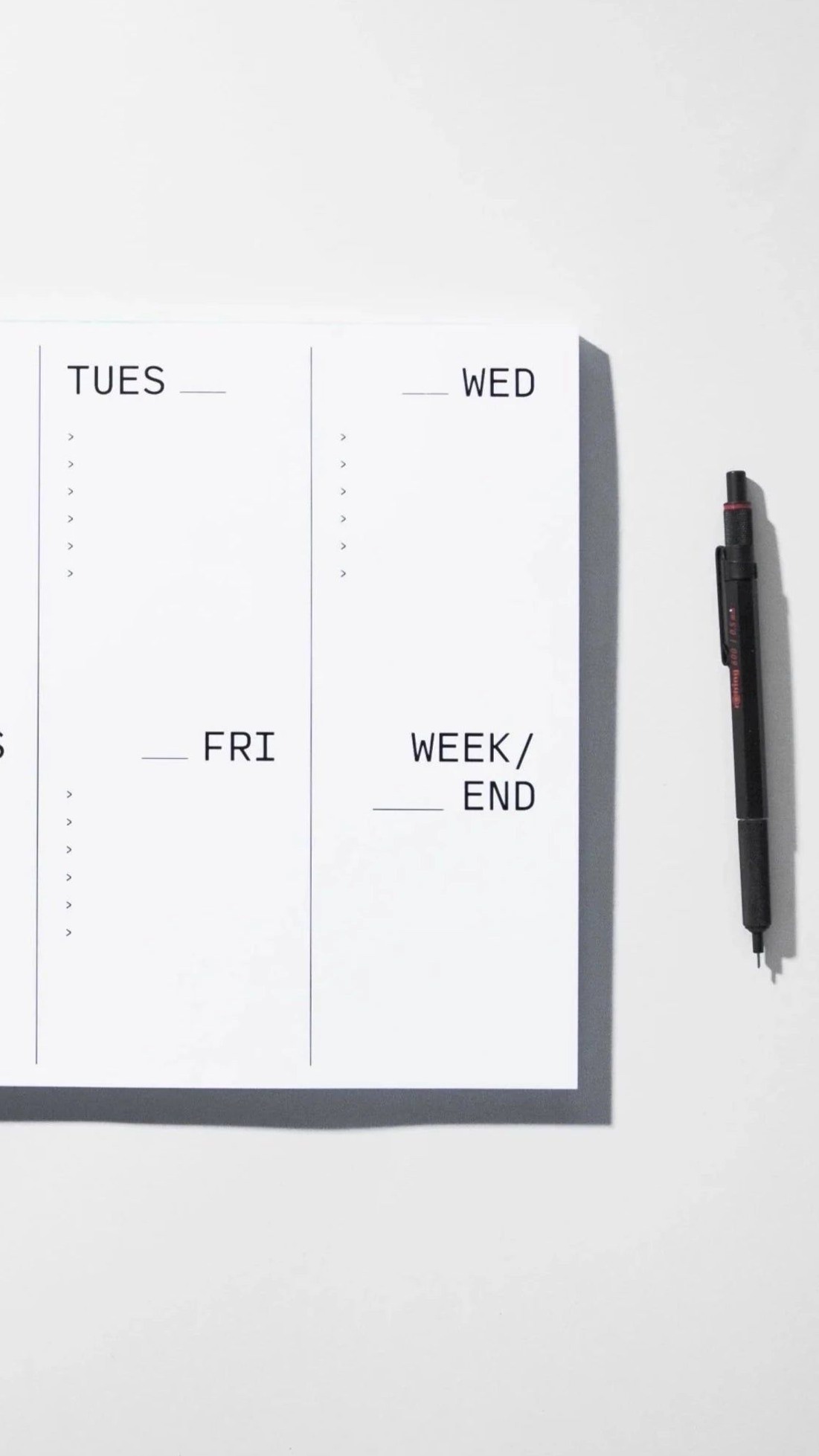 💍 💍 romanticize your routine: Large Weekly Desk Planner 1759 | Digital Design Asset