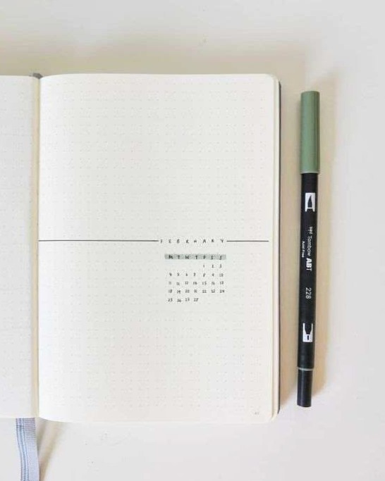 ☁️ ✨ romanticize your routine: Minimalist Monthly Calendar Design for Planners & Creative Projects