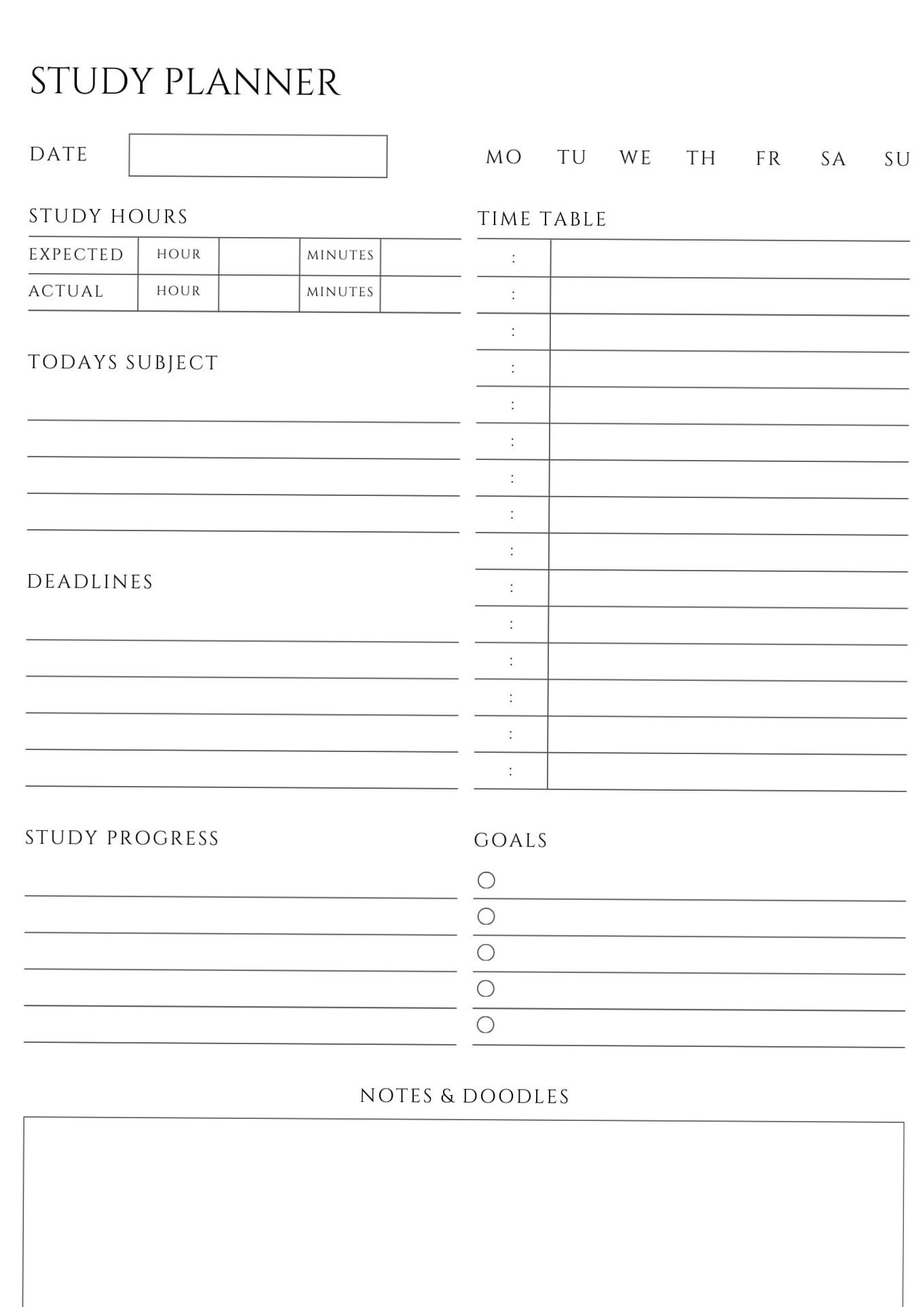 🪄 📍 romanticize your routine: Student Study Planner for Better Habits & Organization