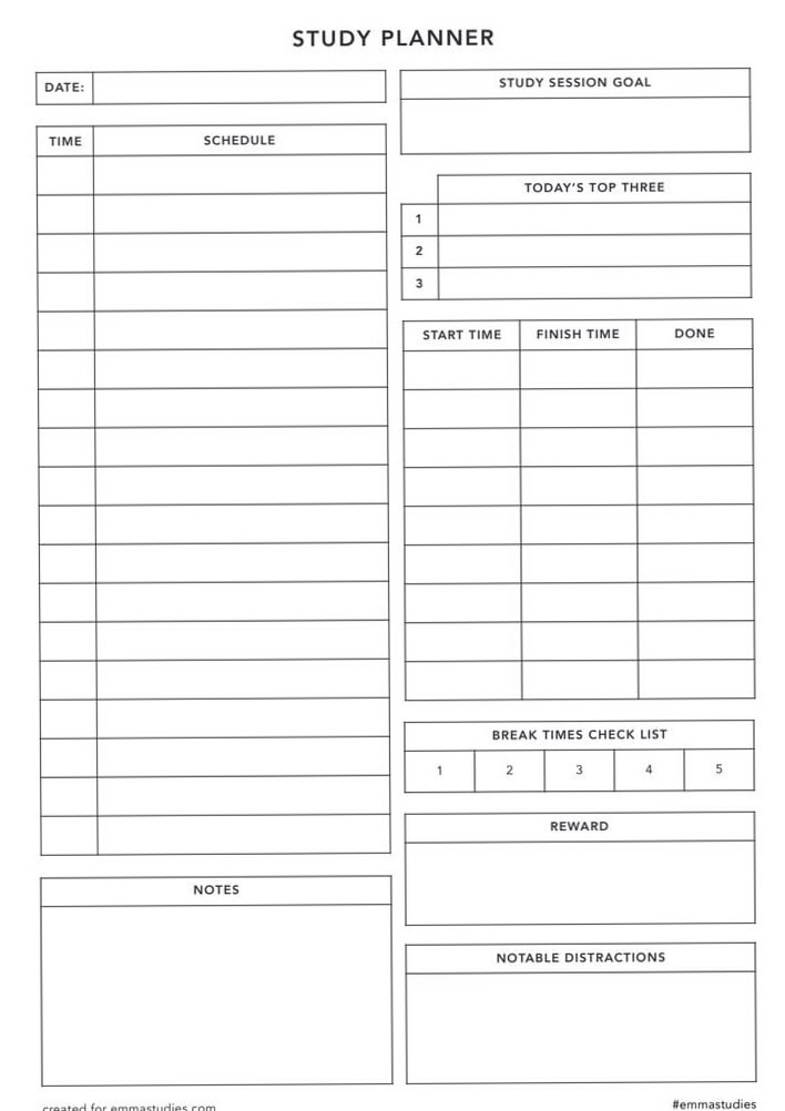 ✨ 🤍 romanticize your routine: Study Planner PDF — Digital Design & Creative Assets