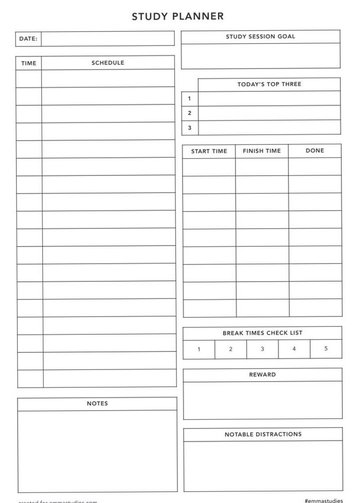 🪄 🎨 romanticize your routine: Study Planner PDF — Digital Design & Creative Assets