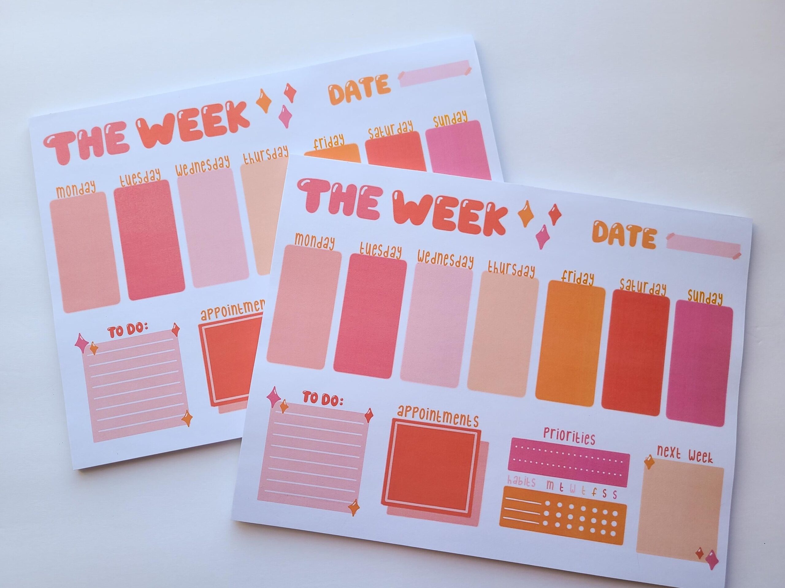 💍 🥂 romanticize your routine: The Week Notepad – 8.5” Digital Planner & Creative Layouts