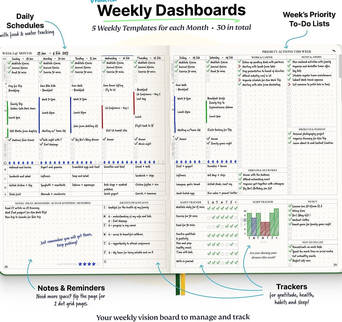 ☁️ 🌿 romanticize your routine: Timetable Planner for Goal Achievement | Digital Design & Creative Assets