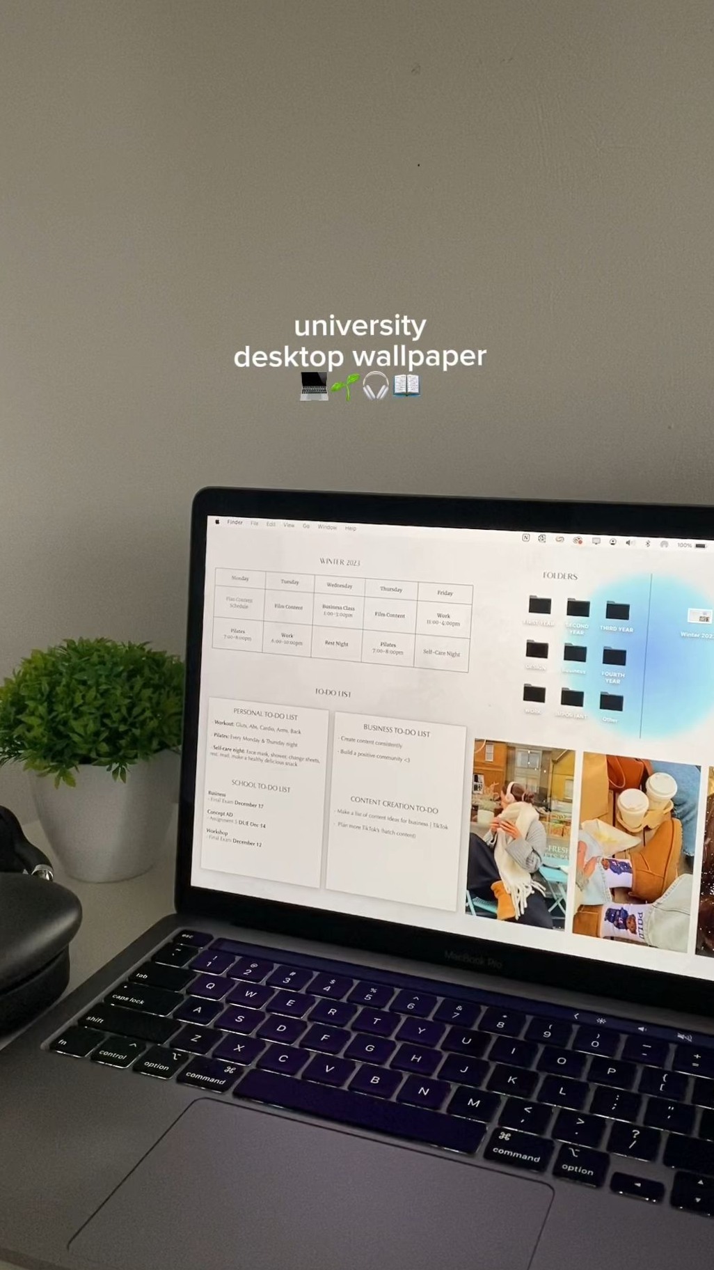 💌 🥂 romanticize your routine: University Desktop Organization — Digital Diary SM