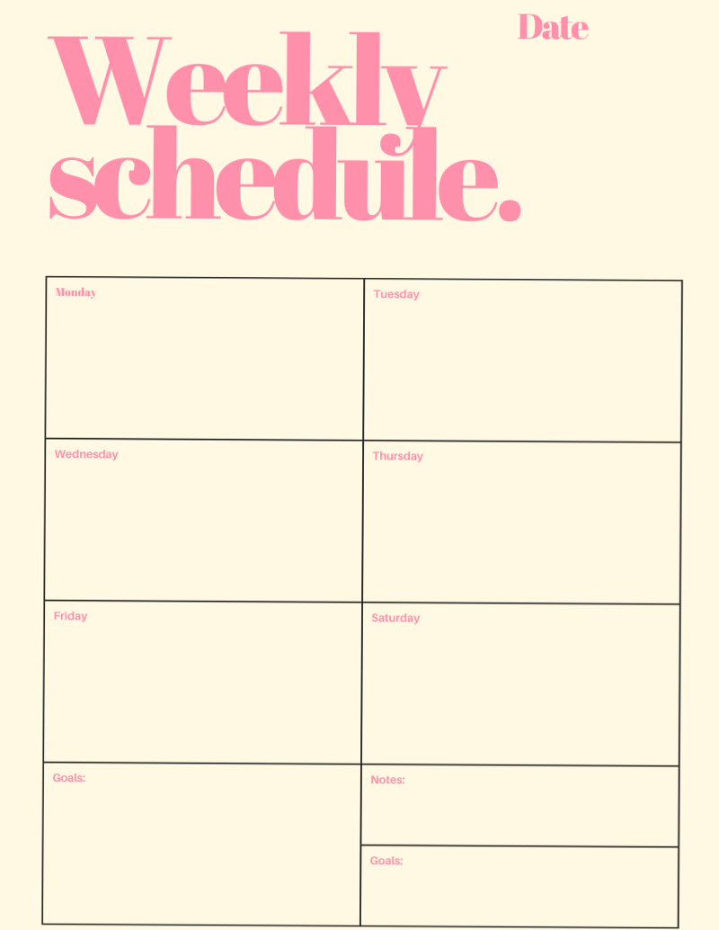 💎 📍 romanticize your routine: Week Planner Template for Digital Design & Creative Planning