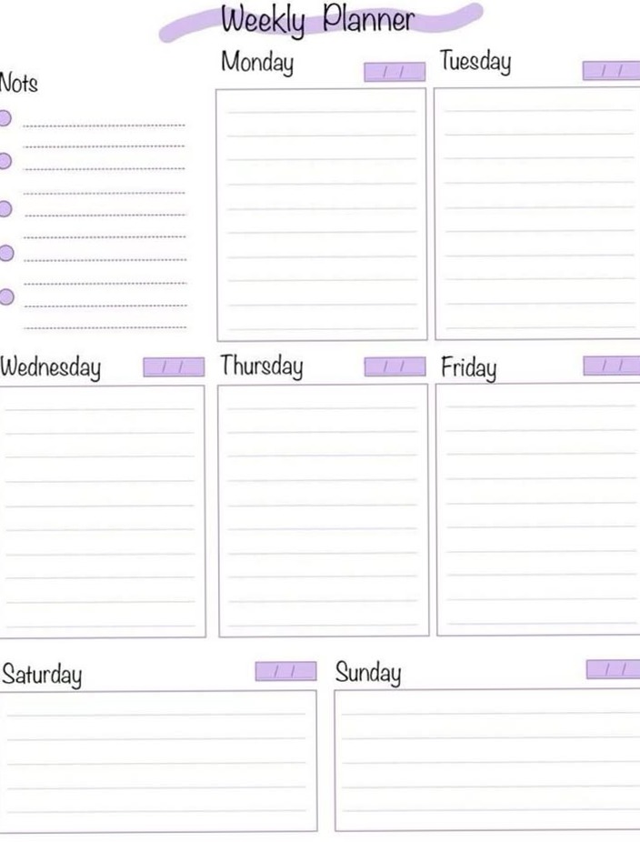 💍 👰 romanticize your routine: Weekly Planner 1671 — Digital Design & Creative Planning Tool
