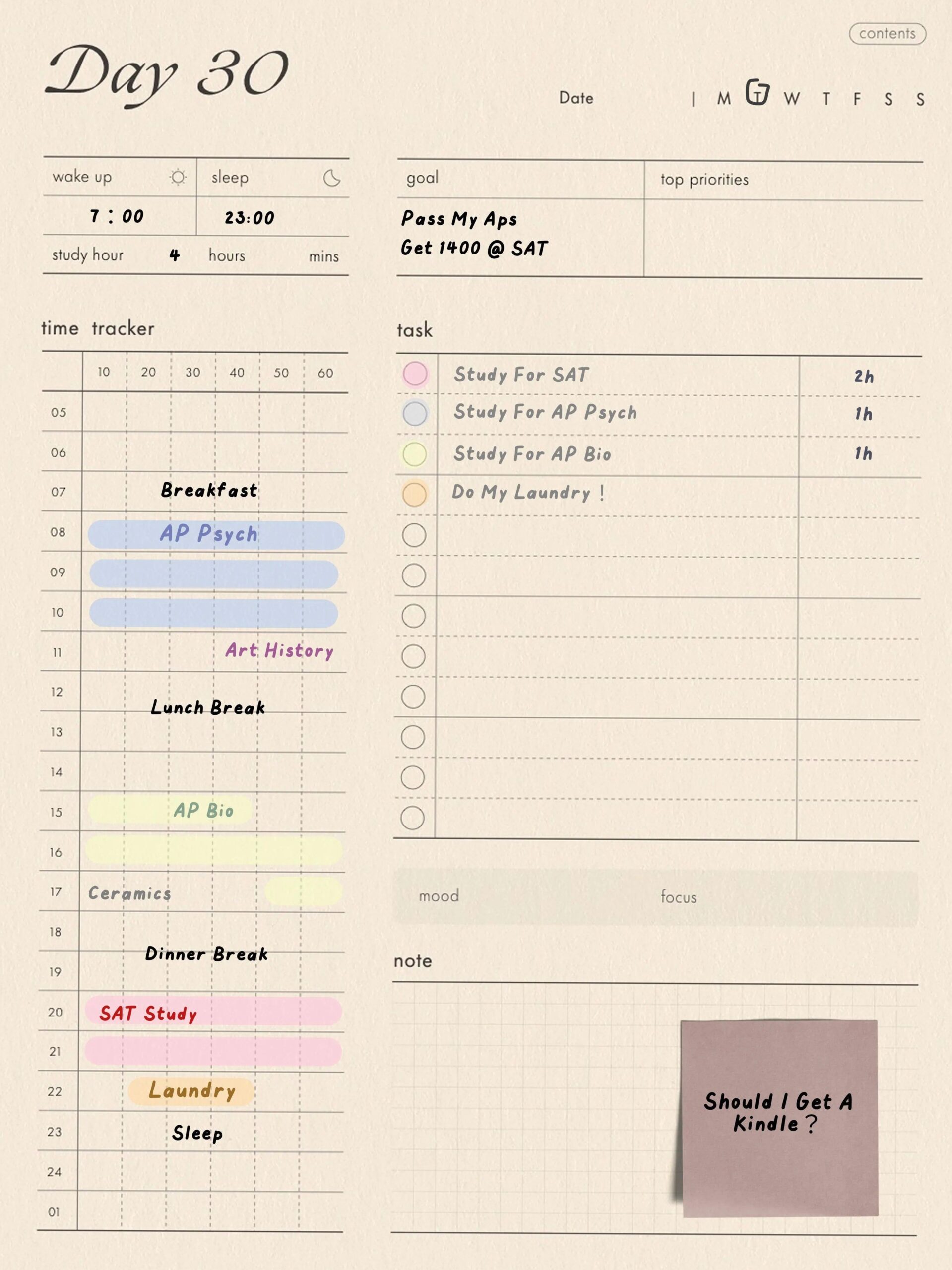 🖇️ 🖇️ seamless organization hack: 60-Day Study Planner for iPad & Tablet — GoodNotes/Notability Compatible