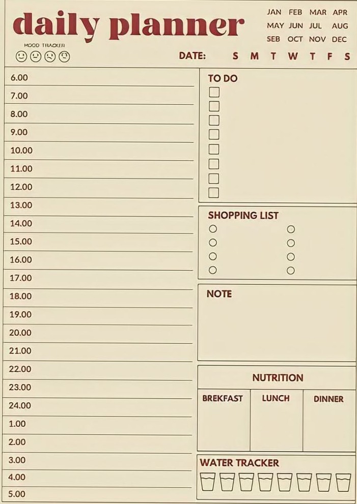 🪄 💎 seamless organization hack: Habit Tracker — Больше в телеграмме | Study planner, Study planner printable, Daily planner template
