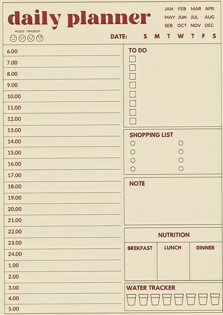 ✨ ☁️ seamless organization hack: Habit Tracker Free | Daily Study Planner Printable