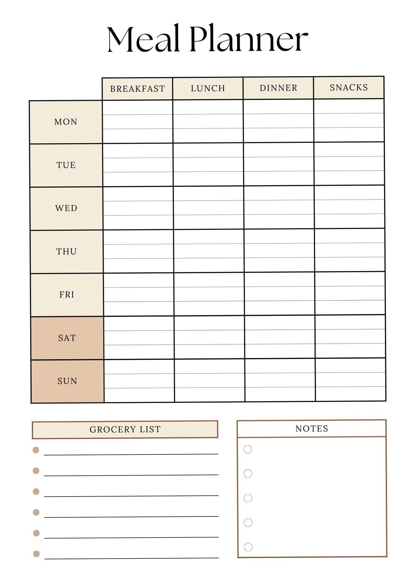 🌸 💍 seamless organization hack: Healthy Meal Planner — Personalized Weekly Organizer & Grocery Guide
