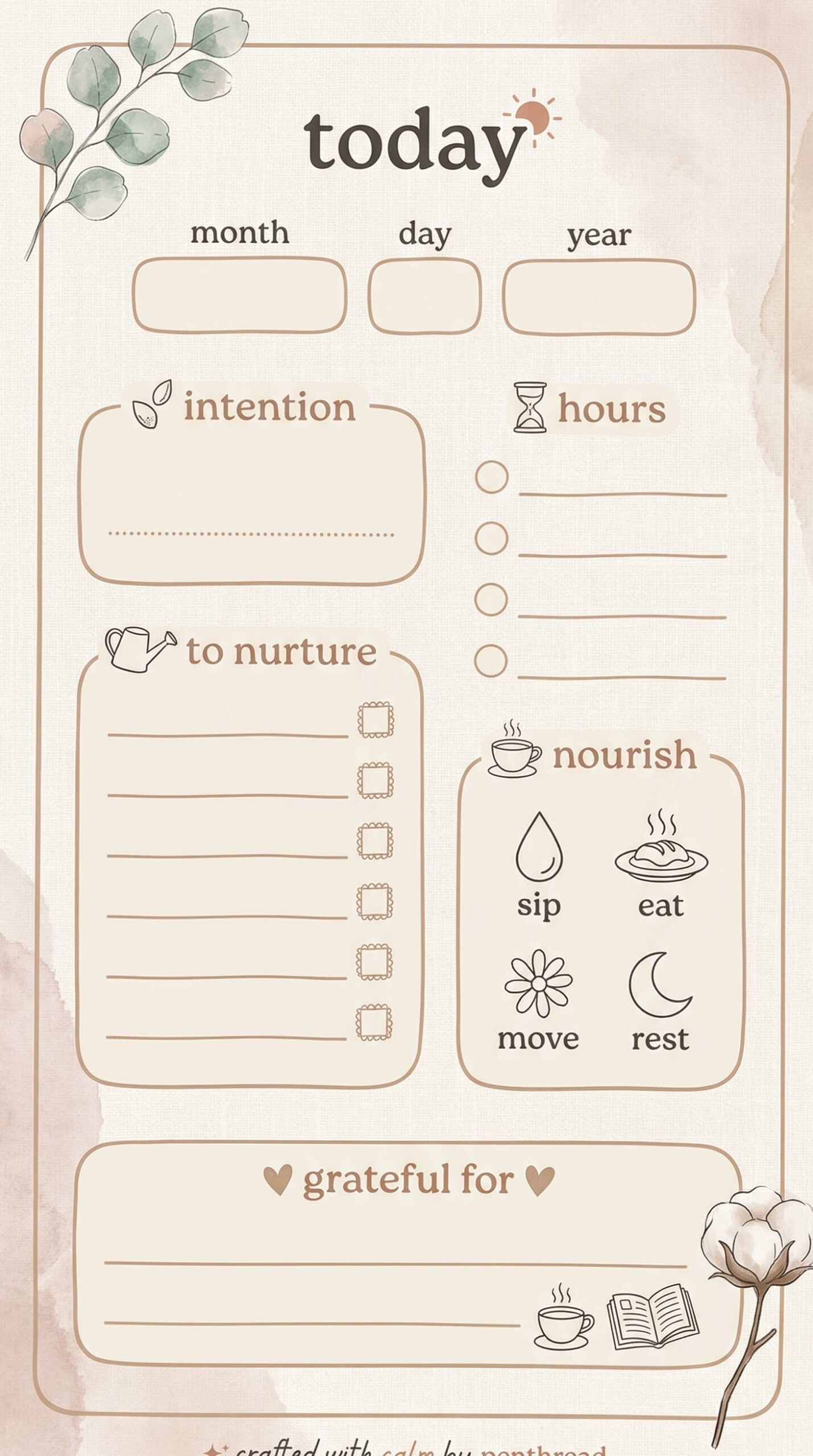 📊 📊 secret to staying productive: Minimalist Wellness Planner | Aesthetic Daily Self-Care Routine