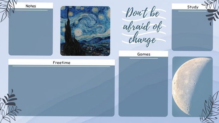 🌸 👰 secret to staying productive: Blue Pastel Desktop Organizer || @BeaSantii_