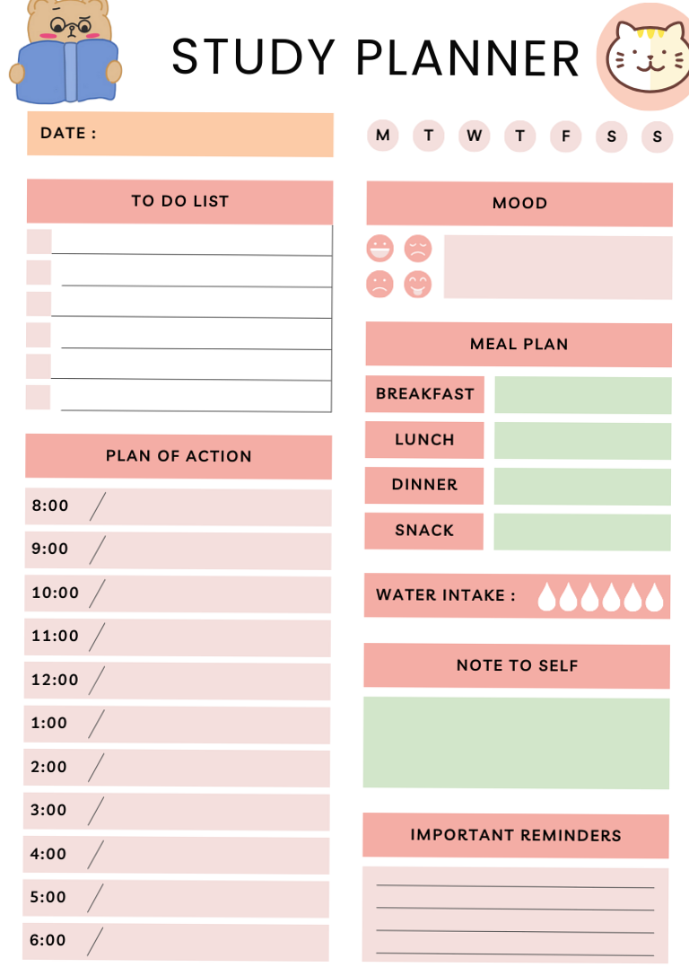 🕯️ 🤍 secret to staying productive: Study Planner for Students | Boost Your Study Game