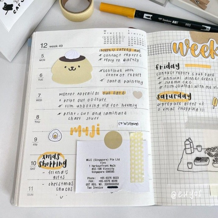 🥂 🍰 secret to staying productive: Creative Assets & Digital Planners by @euyos