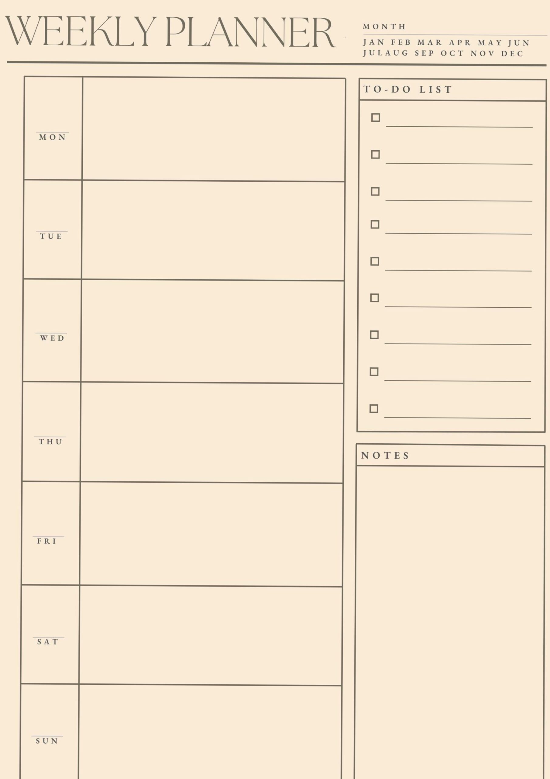 👰 💌 secret to staying productive: Printable Weekly Planner 2026 — Creative Organization Template