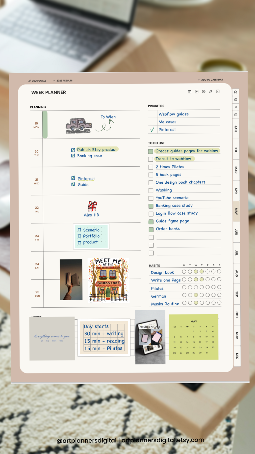 🪄 🎨 secret to staying productive: Weekly Digital Planning: Aesthetic Layouts & Creative Organization Ideas
