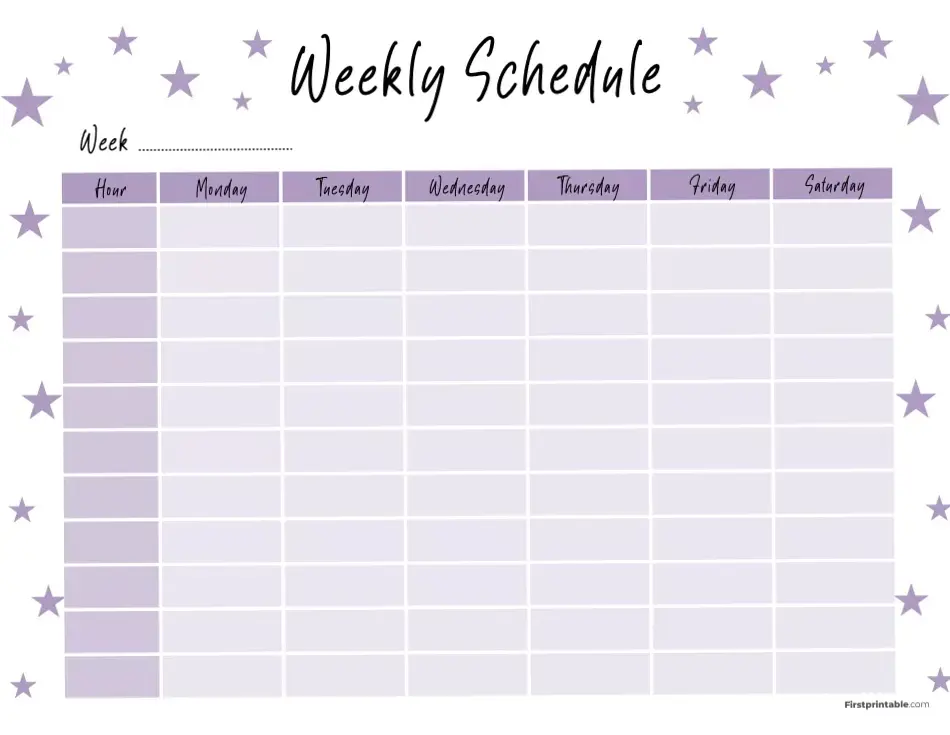 📅 📊 secret to staying productive: Weekly Schedule Templates | 10+ Printable PDFs for Productivity