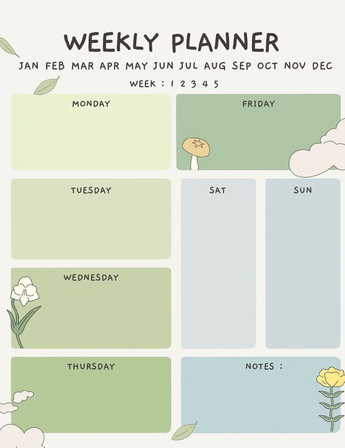 🪄 🖌️ secret to staying productive: Kawaii Weekly Planner Design — Dream Life Manifestation Inspiration