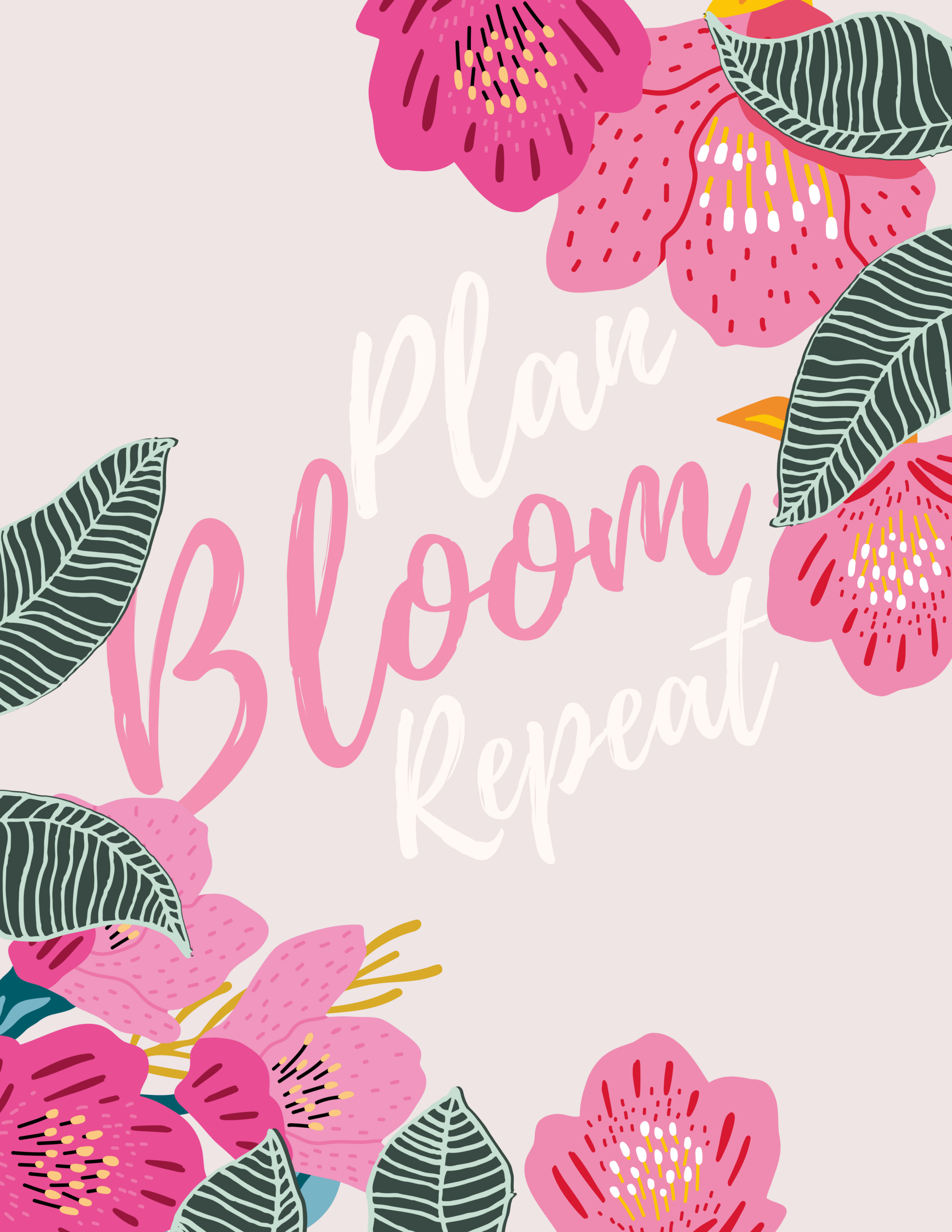 💎 📍 secret to staying productive: Spring Poster | Floral Pastel Beige Sunset | DIY Wedding Decor