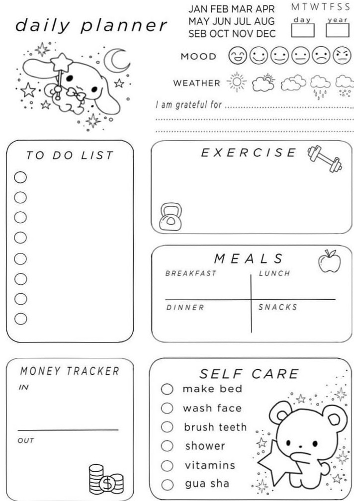 🌈 🌈 Secret to Staying Productive: Digital Daily Planner Design | stay inspired all year long