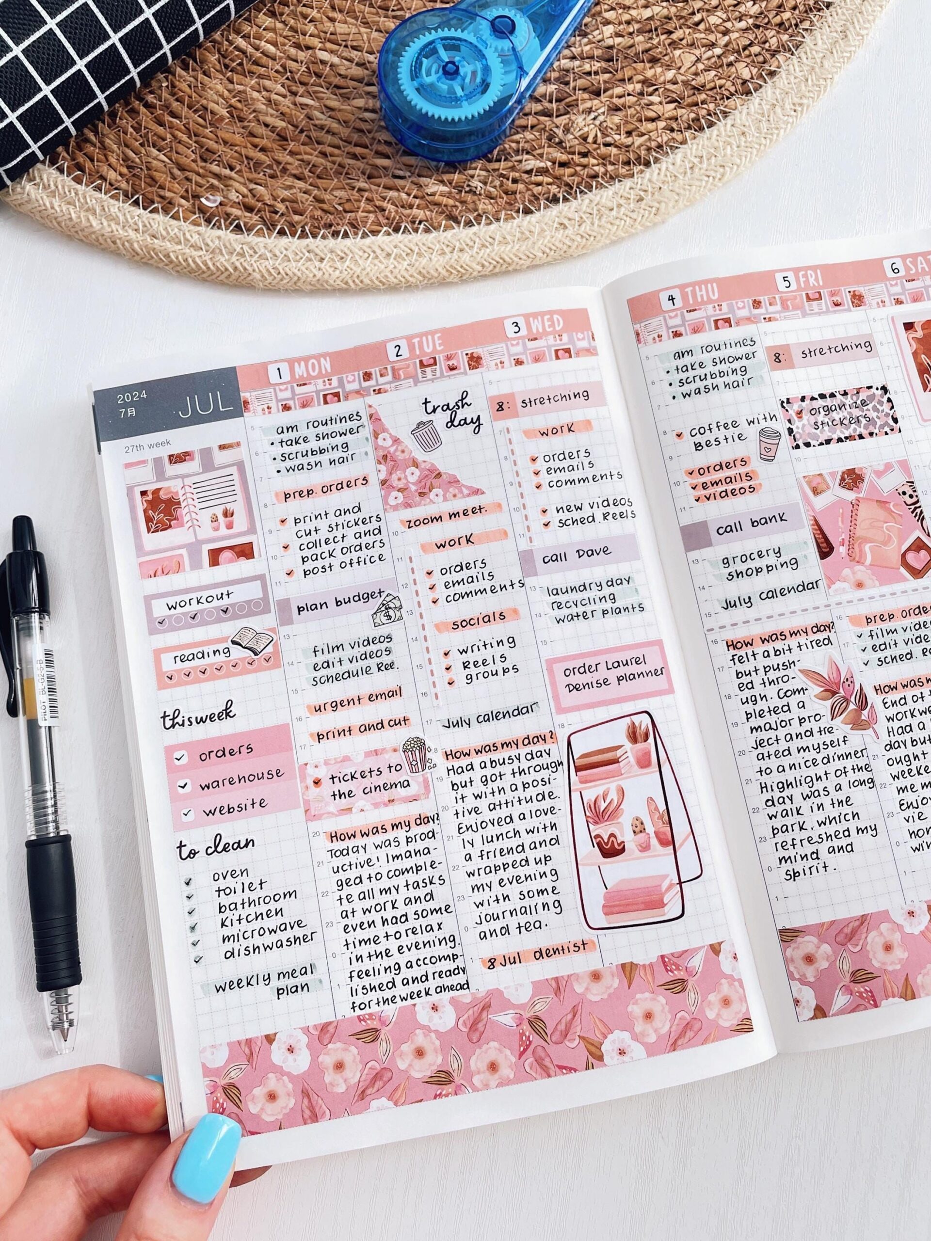 🖌️ 📍 secret to staying productive: Apple Orchard Weekly Kit — 1.3″ Columns for September